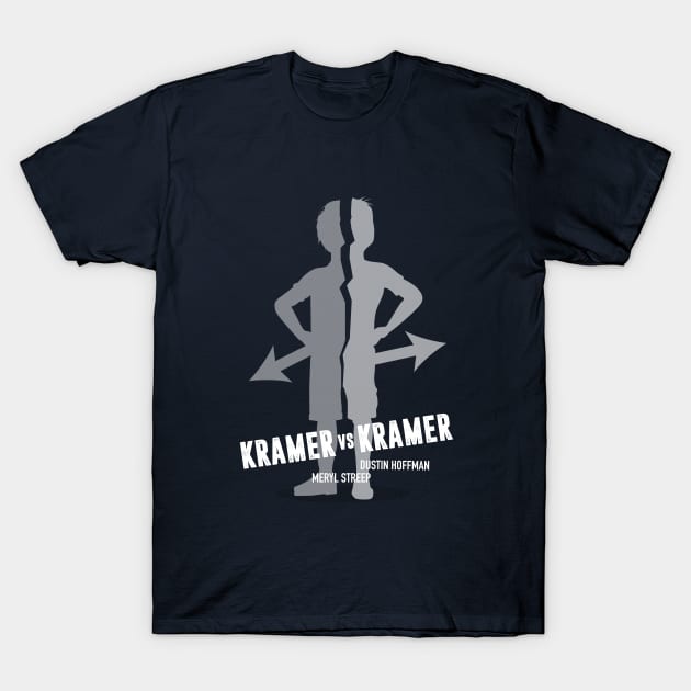 Kramer vs Kramer - Alternative Movie Poster T-Shirt by MoviePosterBoy